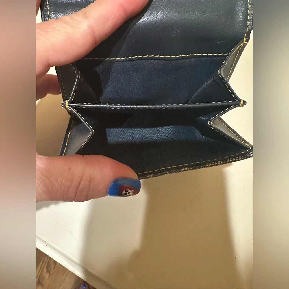 Christian Dior Navy Trotter Saddle Bifold Wallet